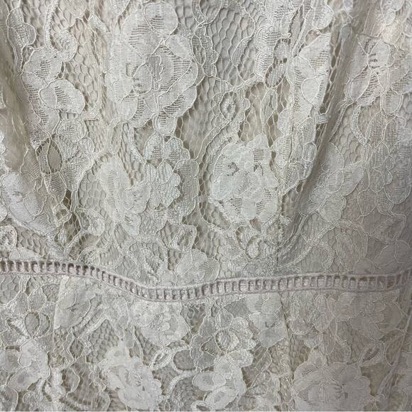 Alexia Admor Mother of Bride or Guest Dress, Bisque,  Lace Overlay, Cocktails 10 - Picture 11 of 11